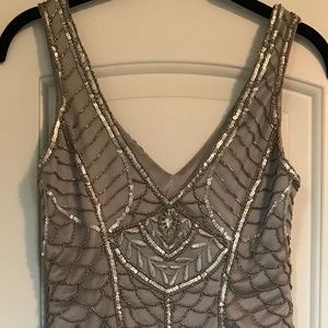 Intricate Beading and Sequins Flapper Style Dress